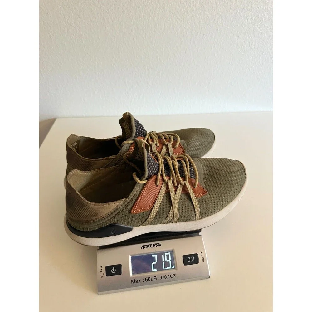 Olukai Mio Li Hunter Green Lava Rock Lightweight Shoes Sneakers Men’s US 9 EU 42